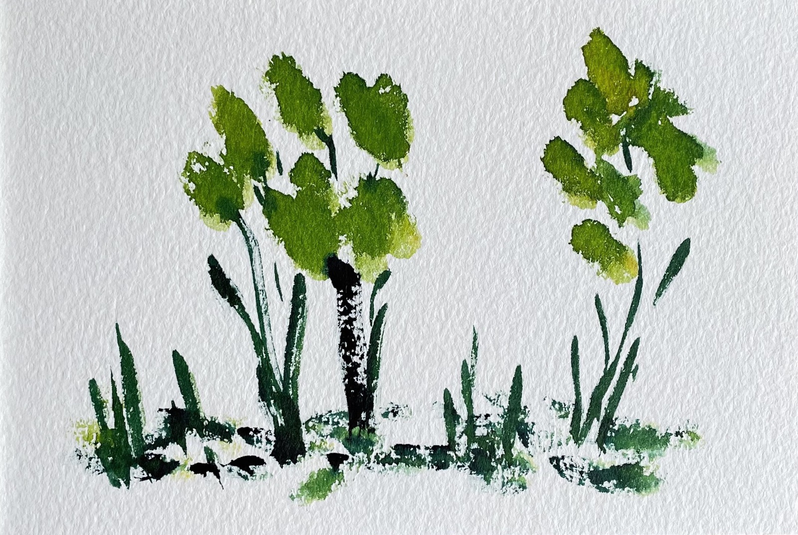 Lente 3, uit de serie: Elke dag een schilderijtje