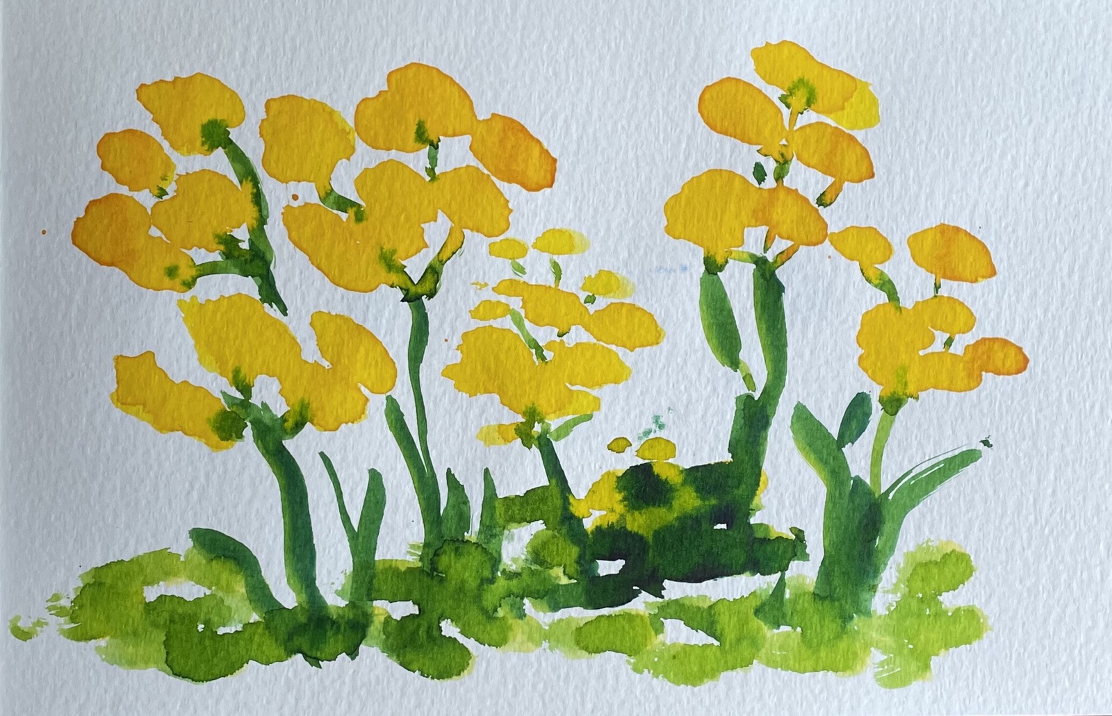 Lente 4, uit de serie: Elke dag een schilderijtje