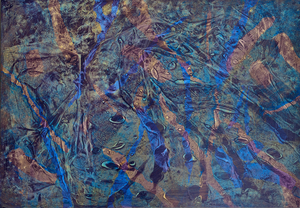 abstract werk ontstaan in vrij experiment