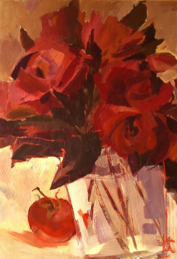 Stilleven met tomaat