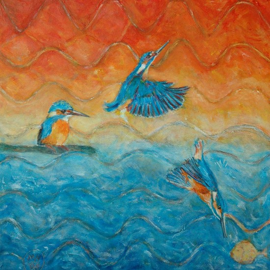 Icebird meets fish called Wanda