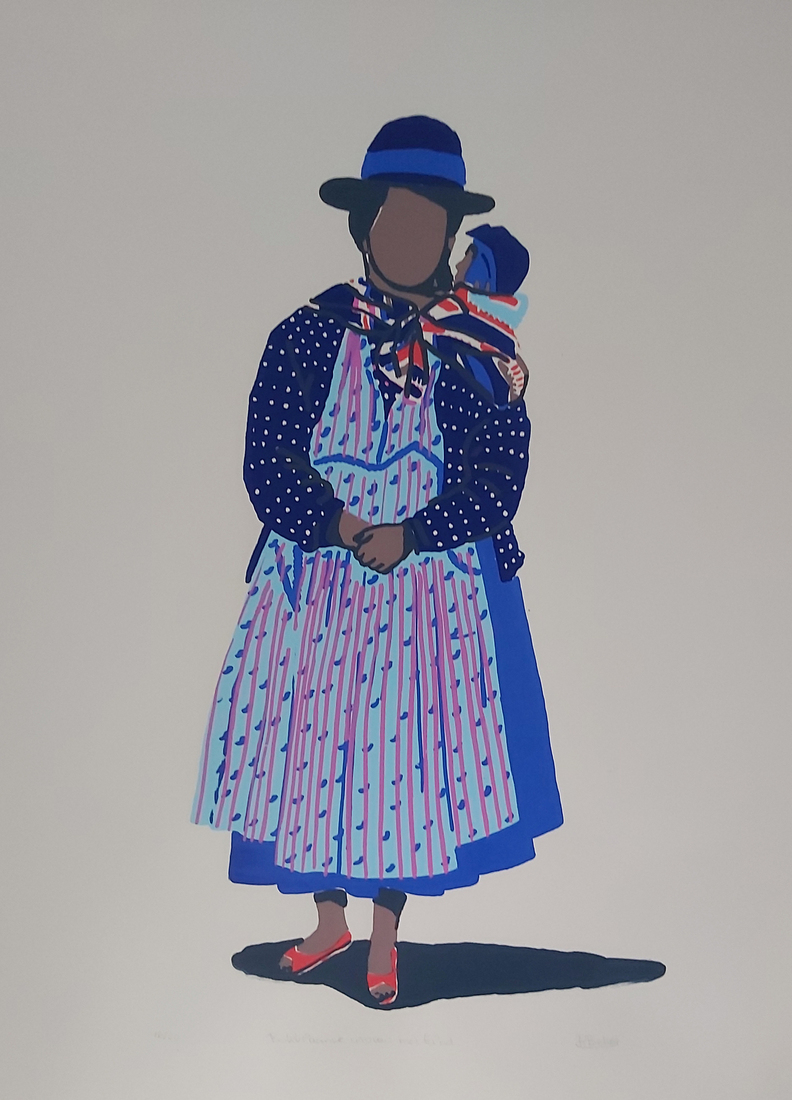 Boliviaanse vrouw met kind