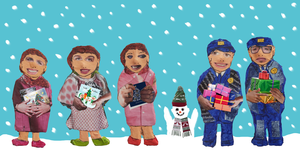 In deze groep staan illustraties gemaakt in diverse technieken. Bijvoorbeeld digitale illustraties en illustraties gemaakt met collage.