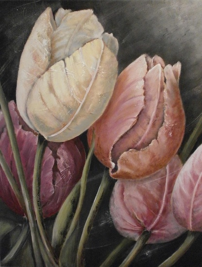 Twee-luik Tulpen in Pastel (1)