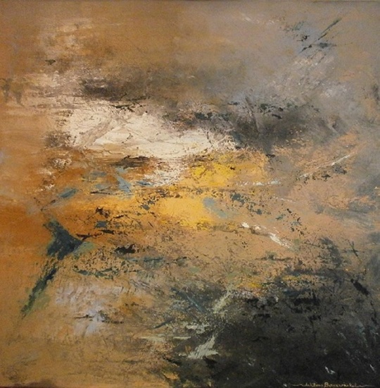 abstract in zandkleuren