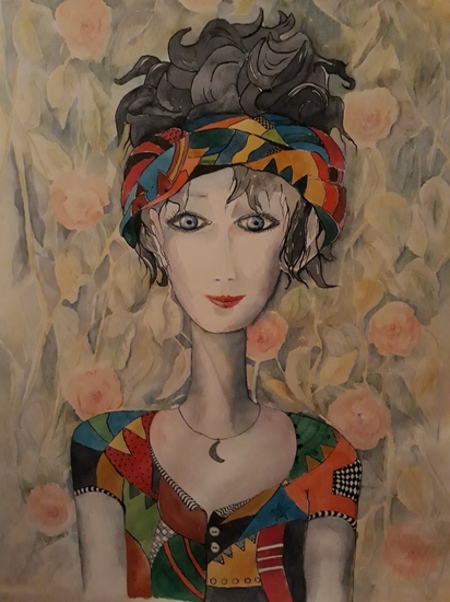 vrouwenhoofd in aquarel (06)