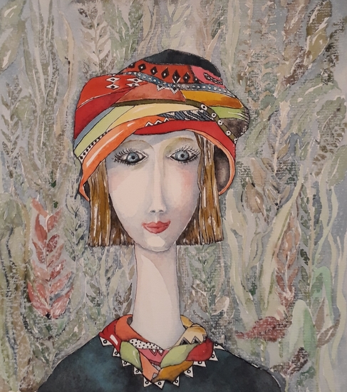 vrouwenhoofd aquarel (07)