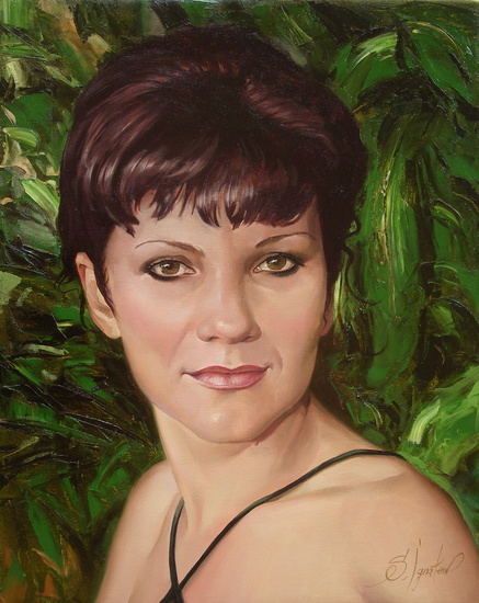 Portrait of young woman