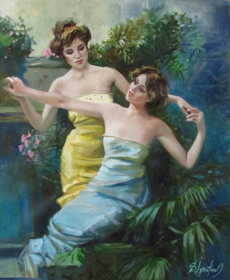 Dancing in the garden