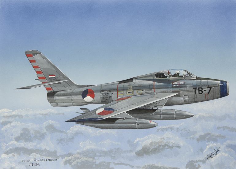 Republic F84F Thunderstreak.  (Bestelnr. (KLU-50)