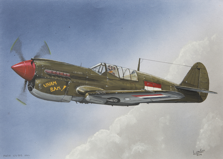Curtiss P40N Warhawk (Bestelnr. KNIL-10)