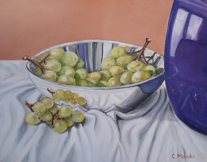 Stil life with grapes