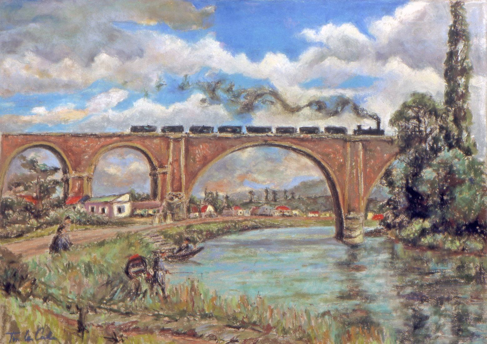 De brug over de Marne bij Joinville
