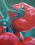 Tomaten olieverf op doek 60 cm x 80 cm