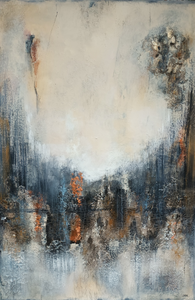 Deze schilderijen zijn gemaakt met Powertex en easy 3D flex waardoor craquelé ontstaat.