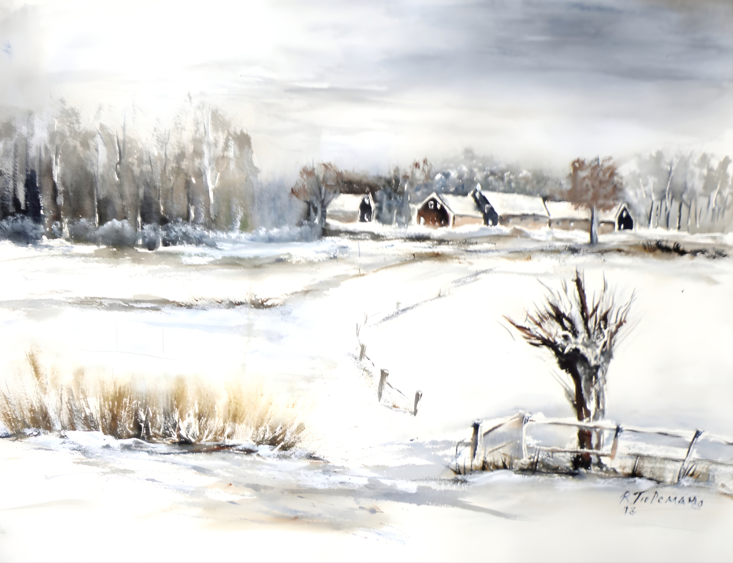 Winter op het Platteland