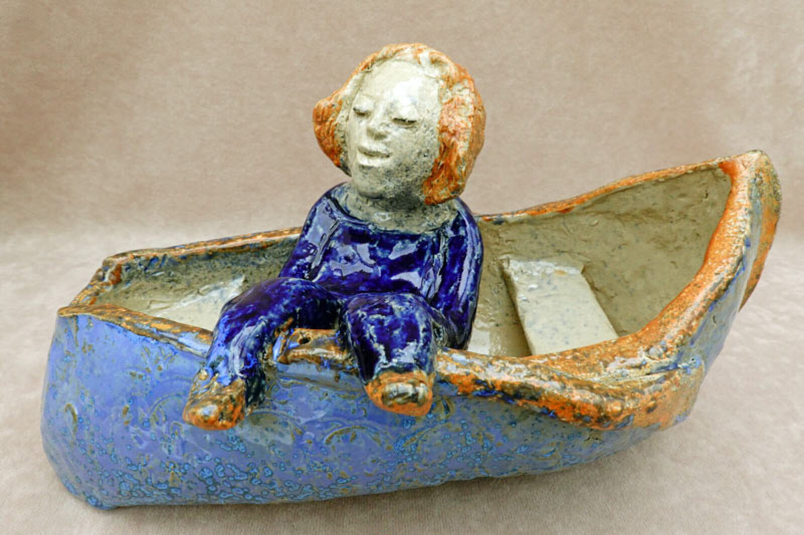 Rust in een roeiboot - Ruhe im Ruderboot - at rest in a rowing boat -  repos dans une barque