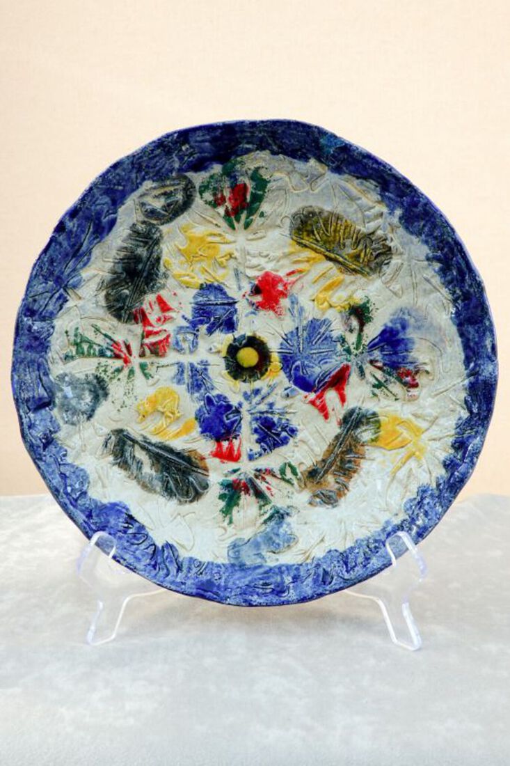 Kleurenbord - Farbteller - coloured plate -  plat coloré 