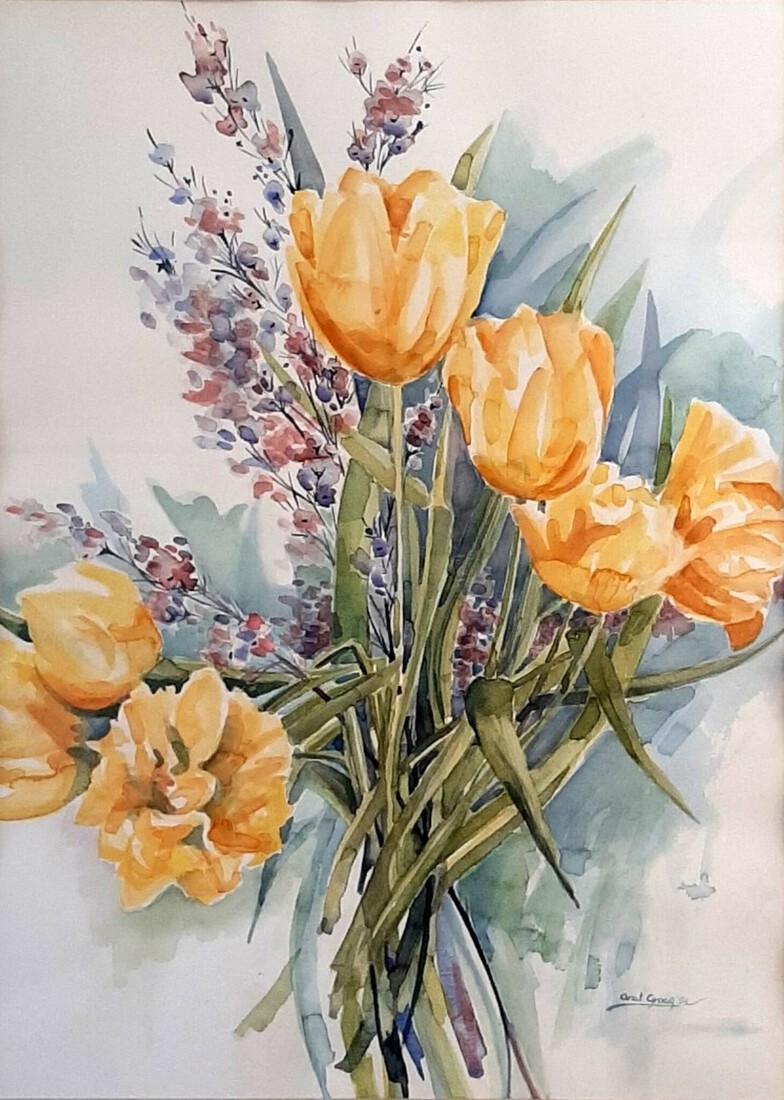 Gele tulpen