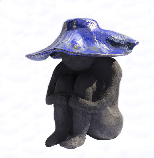 Meisje met blauwe hoed