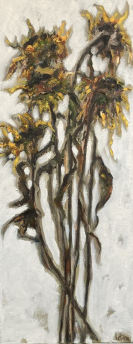 Faded sunflowers 