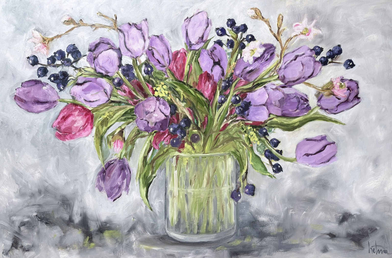 Bloemen in vaas