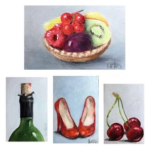 Meesterwerkjes op klein formaat 9x5 cm