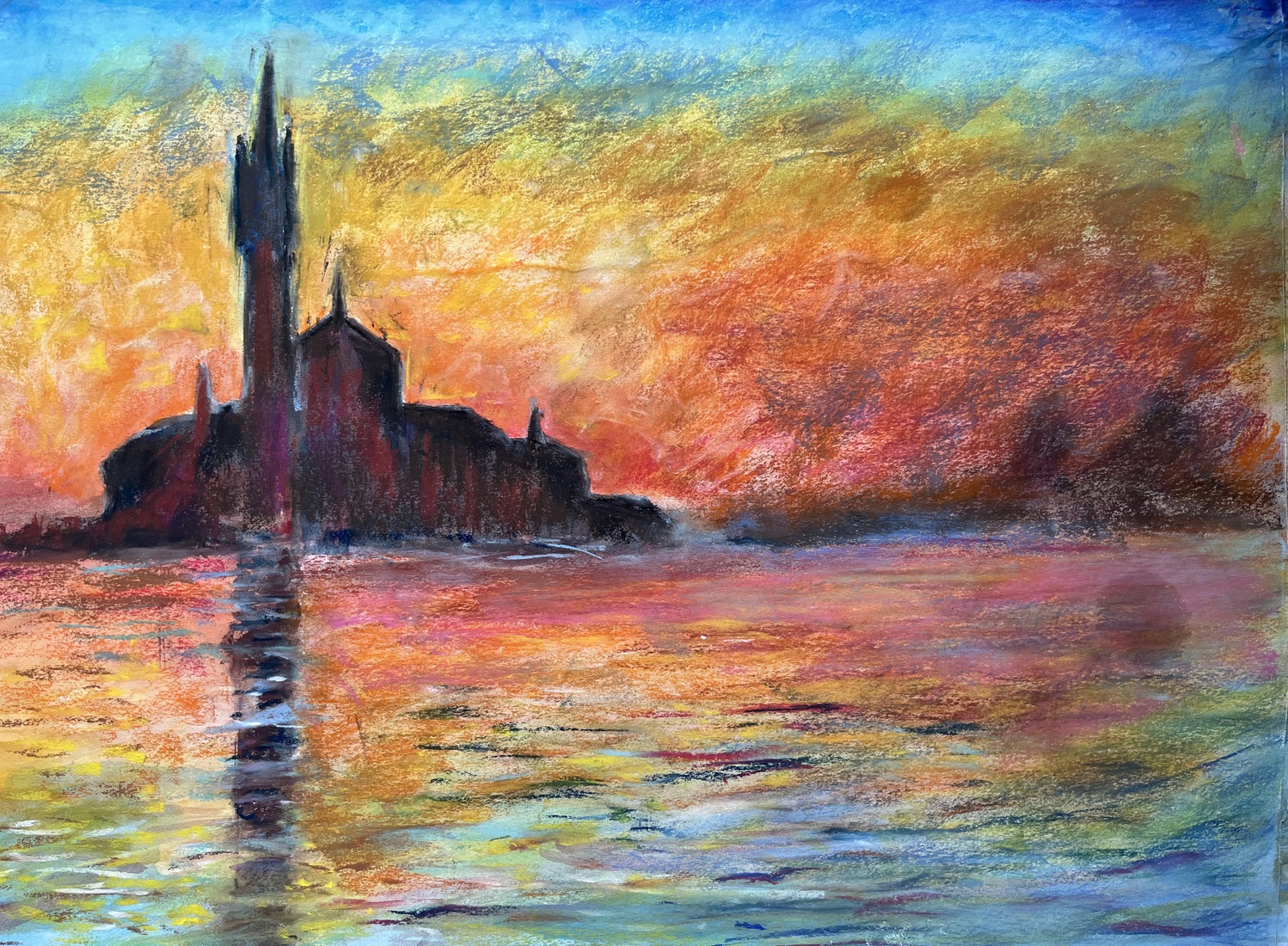 Zonsondergang in Venetië (naar Claude Monet)