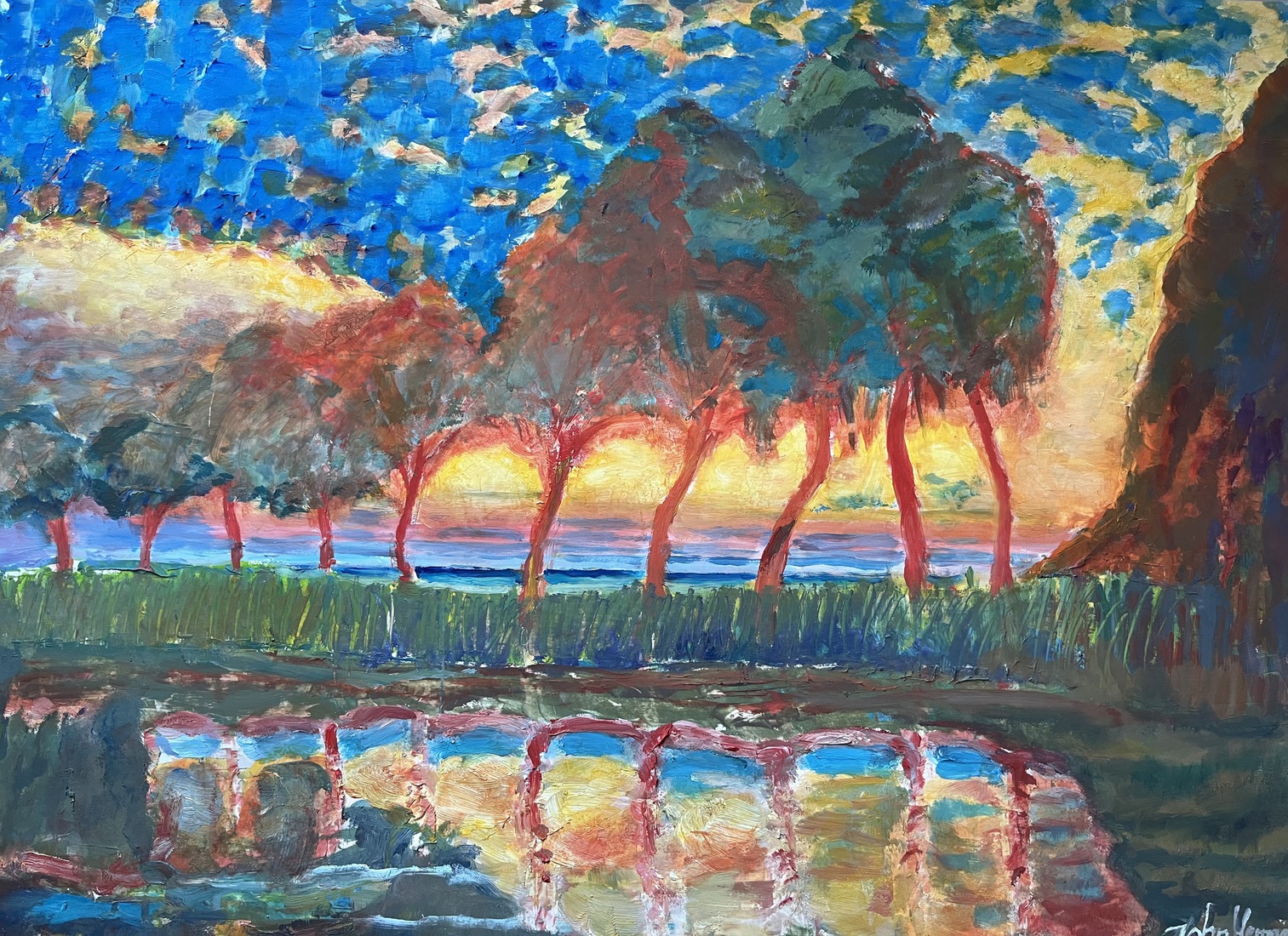 Trees along the Gein (replica Peter Monidriaan)