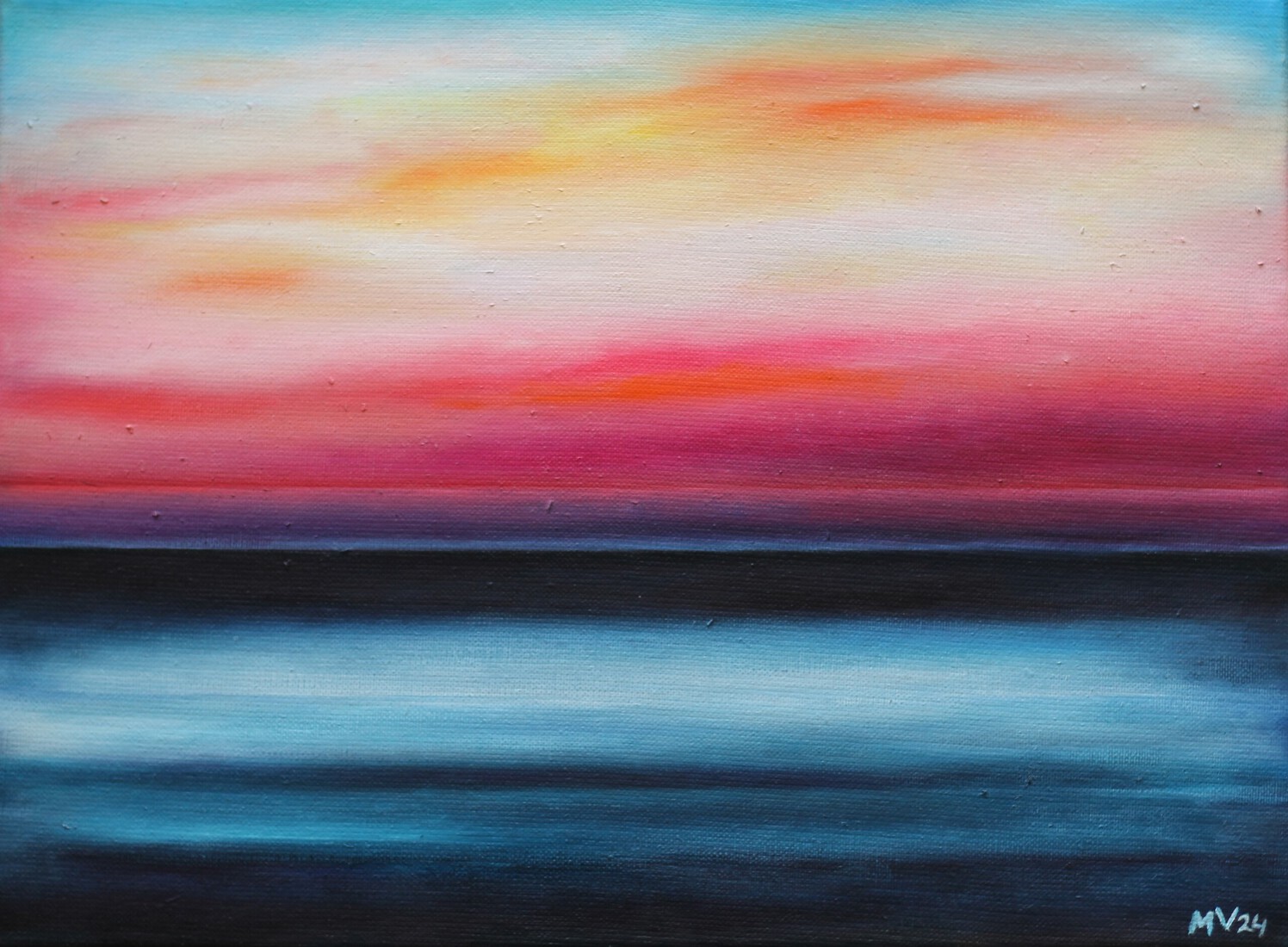 Midzomer lucht aan zee