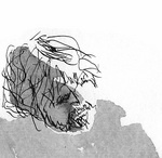 Portretten in oostindische inkt, met pen en penseel