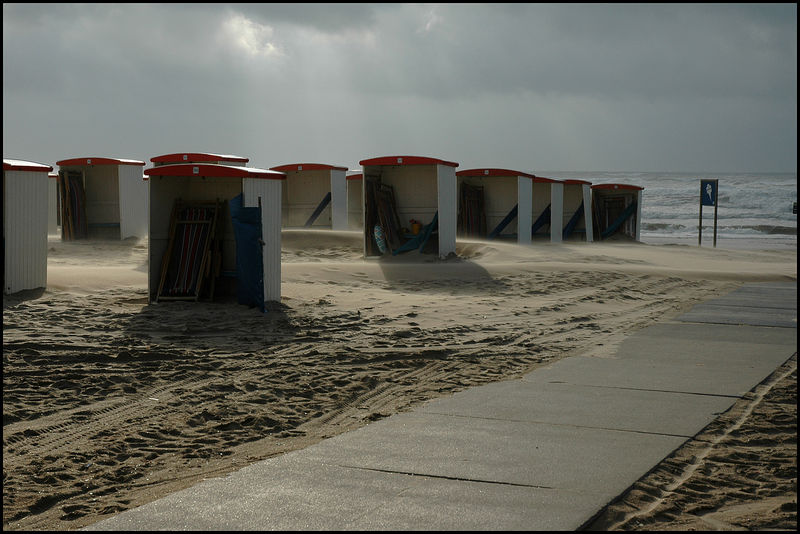 Strandhuisjes.