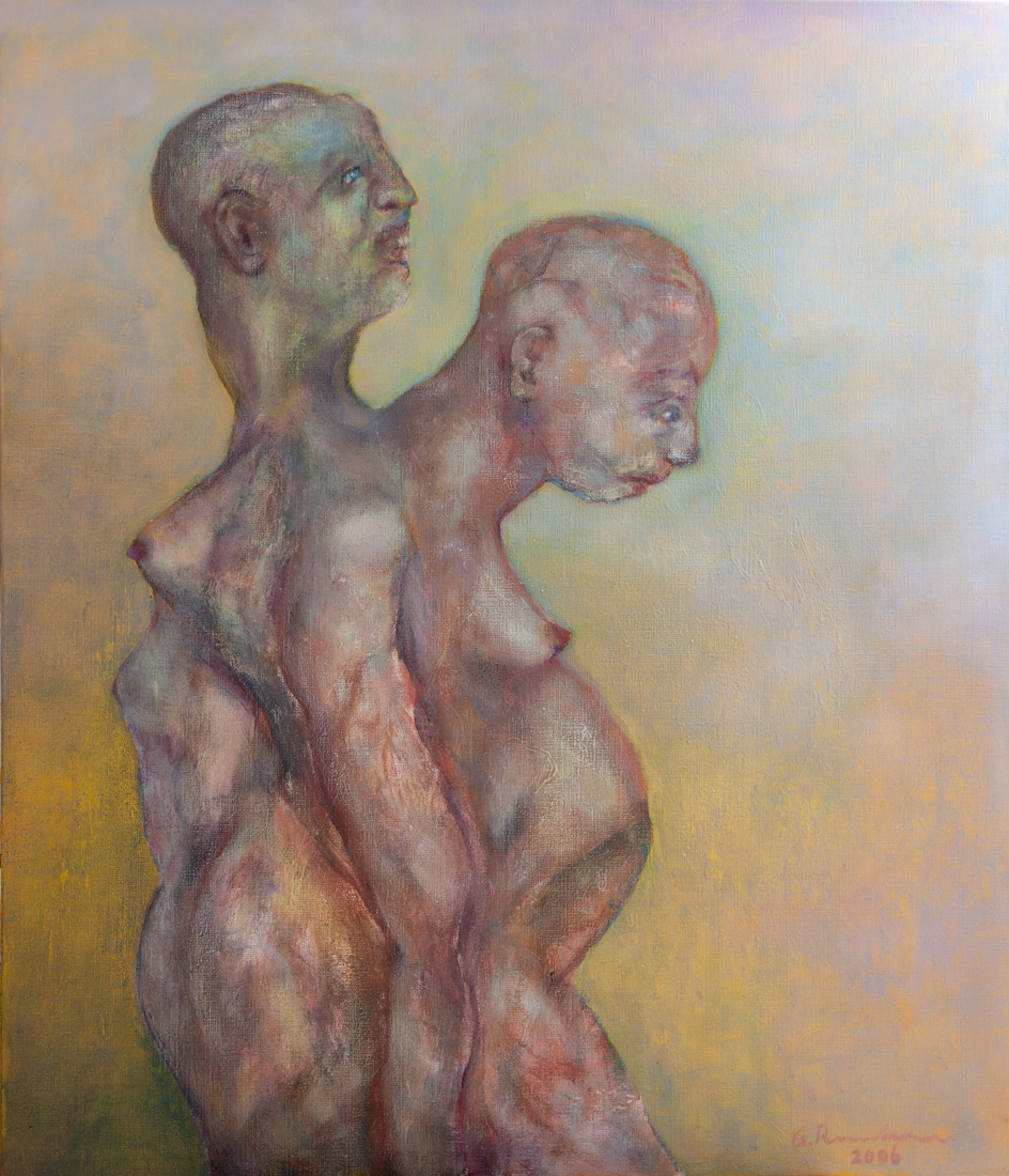 stuck together