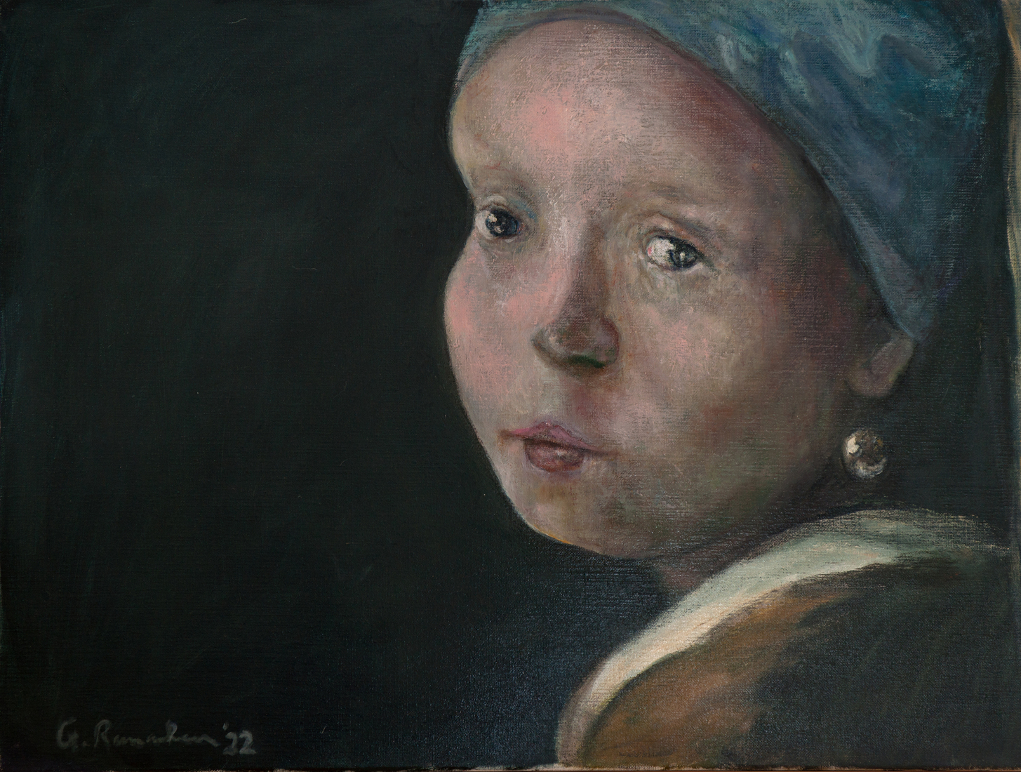 kind met parel/ child with pearl earring