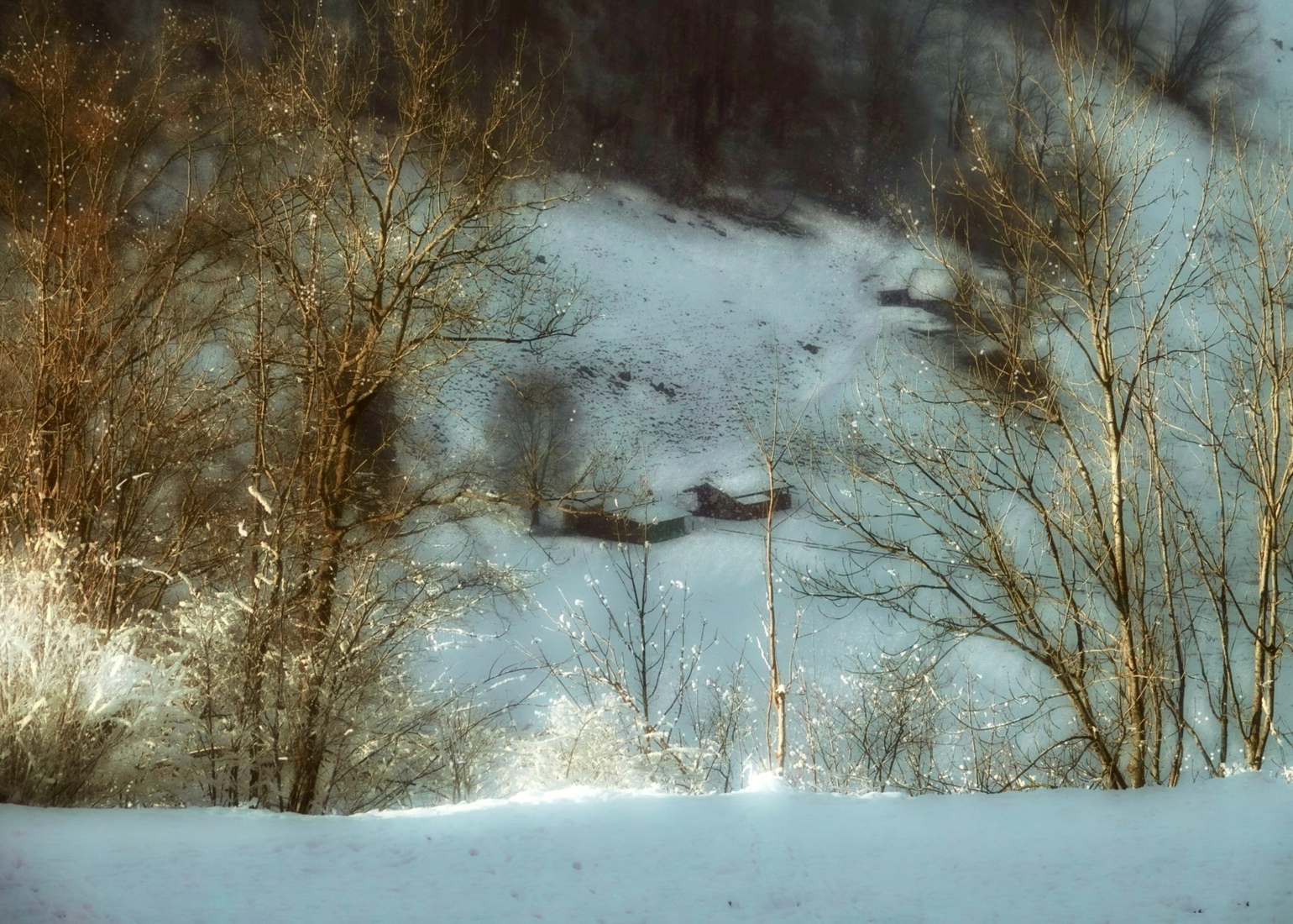 Sneeuwlandschap Italië