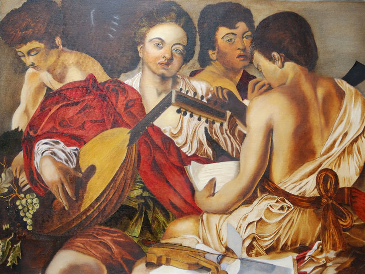 De 4 Muzikanten naar Caravaggio