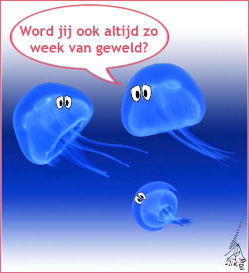 Illustratie voor 'De week van geweld'
