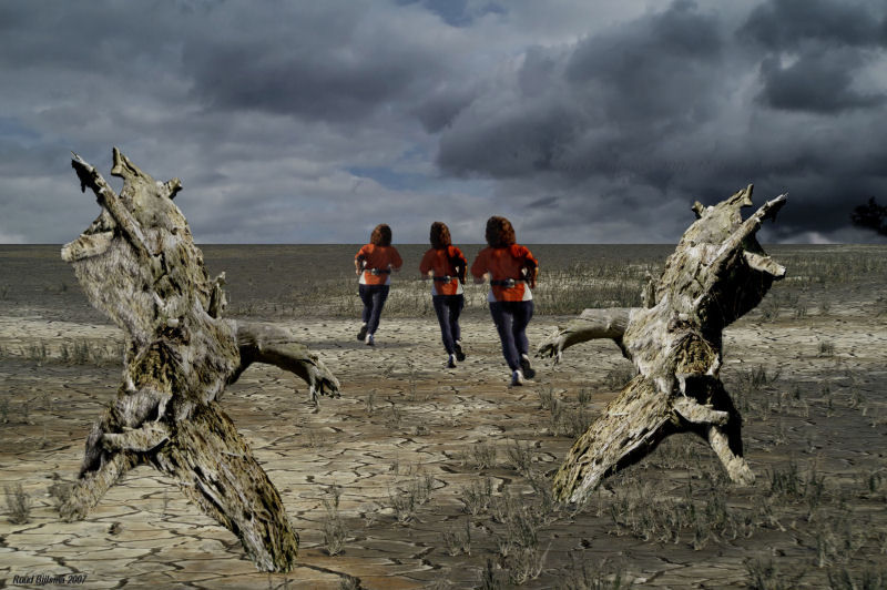 Can't run away from yourself.