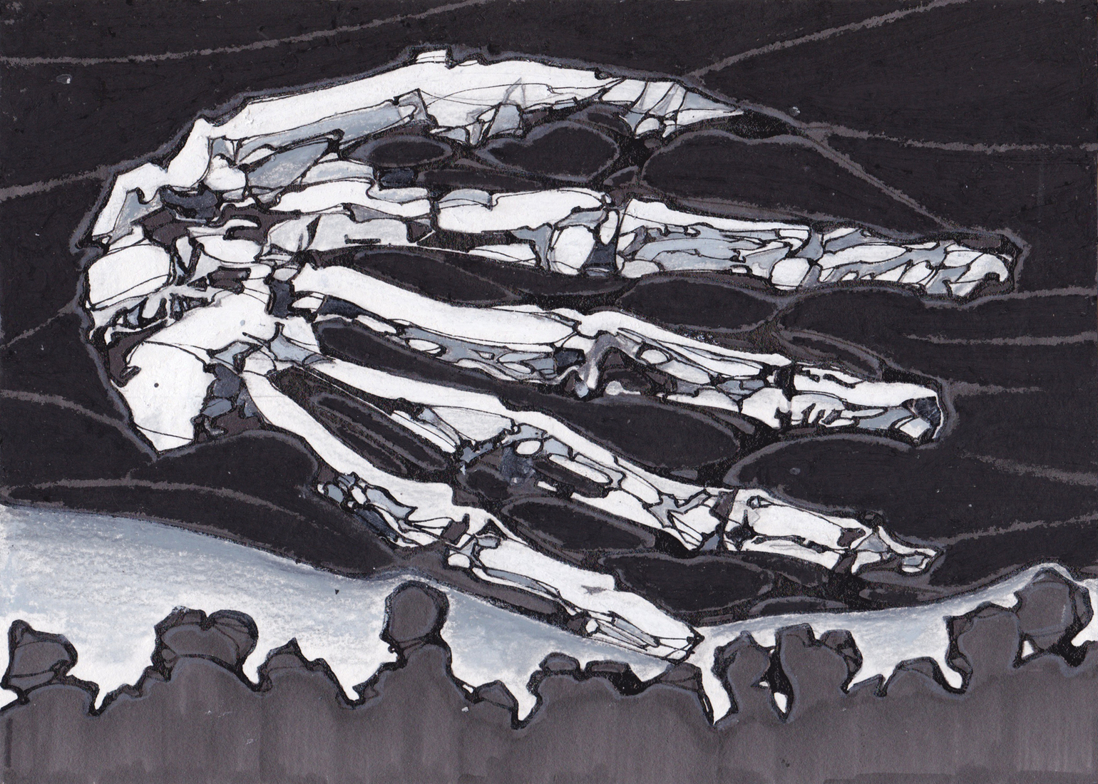 (2017 15 S) Skeleton Hand 1