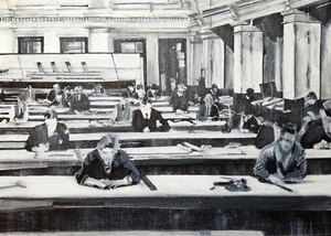 tekeningen - meestal oliepastel, inkt, potlood op papier - afmetingen 21x15 / 15x21 / 15x15