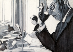 tekeningen - meestal oliepastel, inkt, potlood op papier - afmetingen 21x15 / 15x21 / 15x15