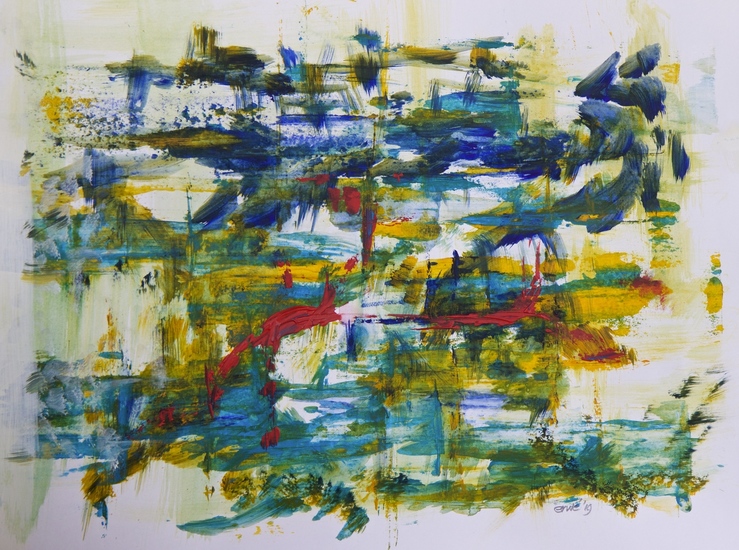 Reis door het landschap