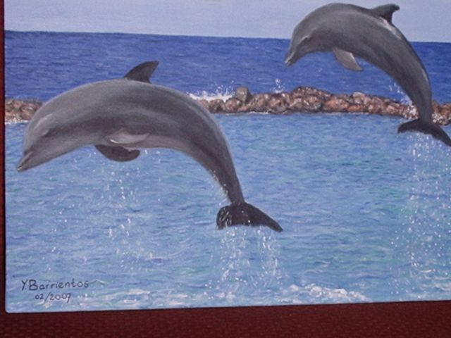 Jumping for joy