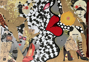 Collages van mixed media