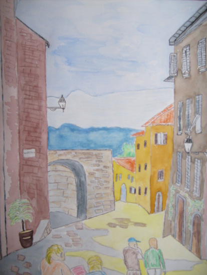 Town view Volterra