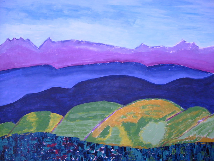 Berglandschap Ardeche