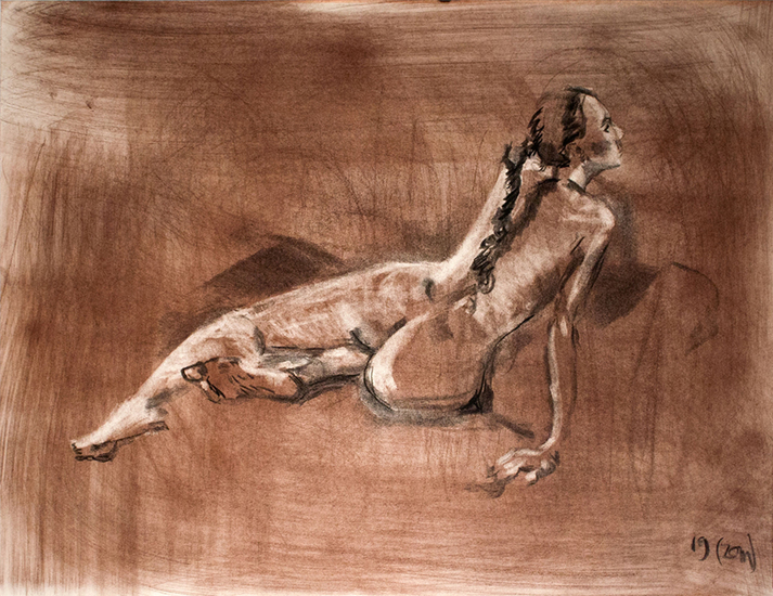 reclining nude female
