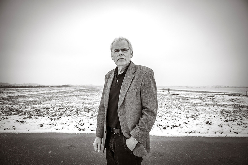 Bert Keijzer in de sneeuw