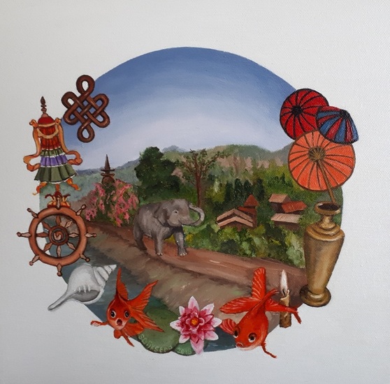 mandala Tibetaans-boeddhistisch