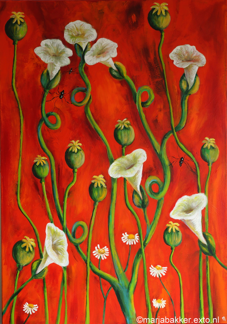 BOTANIA 15 acryl  70x100 cm